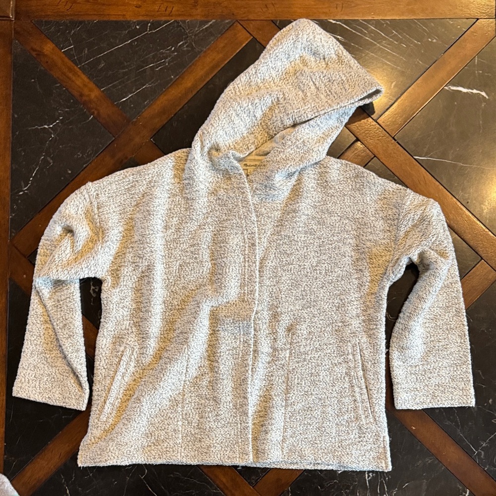 Madewell Gray Hooded Sweater